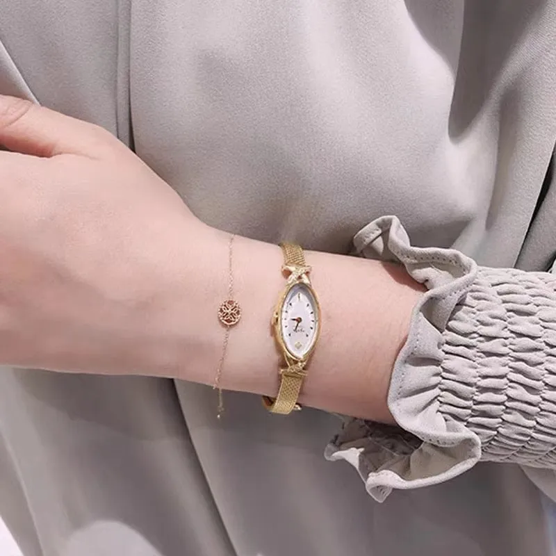 18K Gold Plated & Brass Band Watches