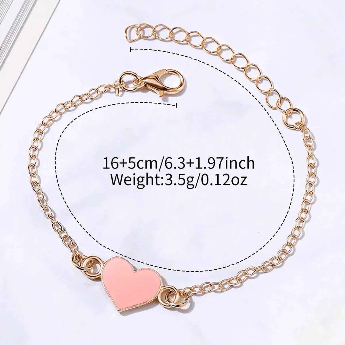 6 Piece Floral Dial Quartz Watch Bracelet Set - Without Box