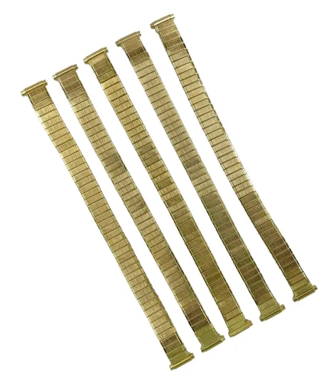 9-12MM Vintage Classic Style Gold Color Stretch Band for Ladies Watches