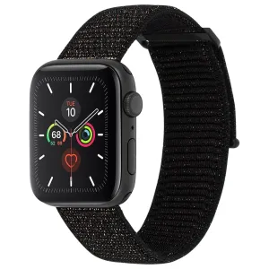 CASE-MATE  38-40mm Apple Watch Nylon Band for Series 1-8 & SE - Mixed Metallic Black (Apple Watch sold separately)