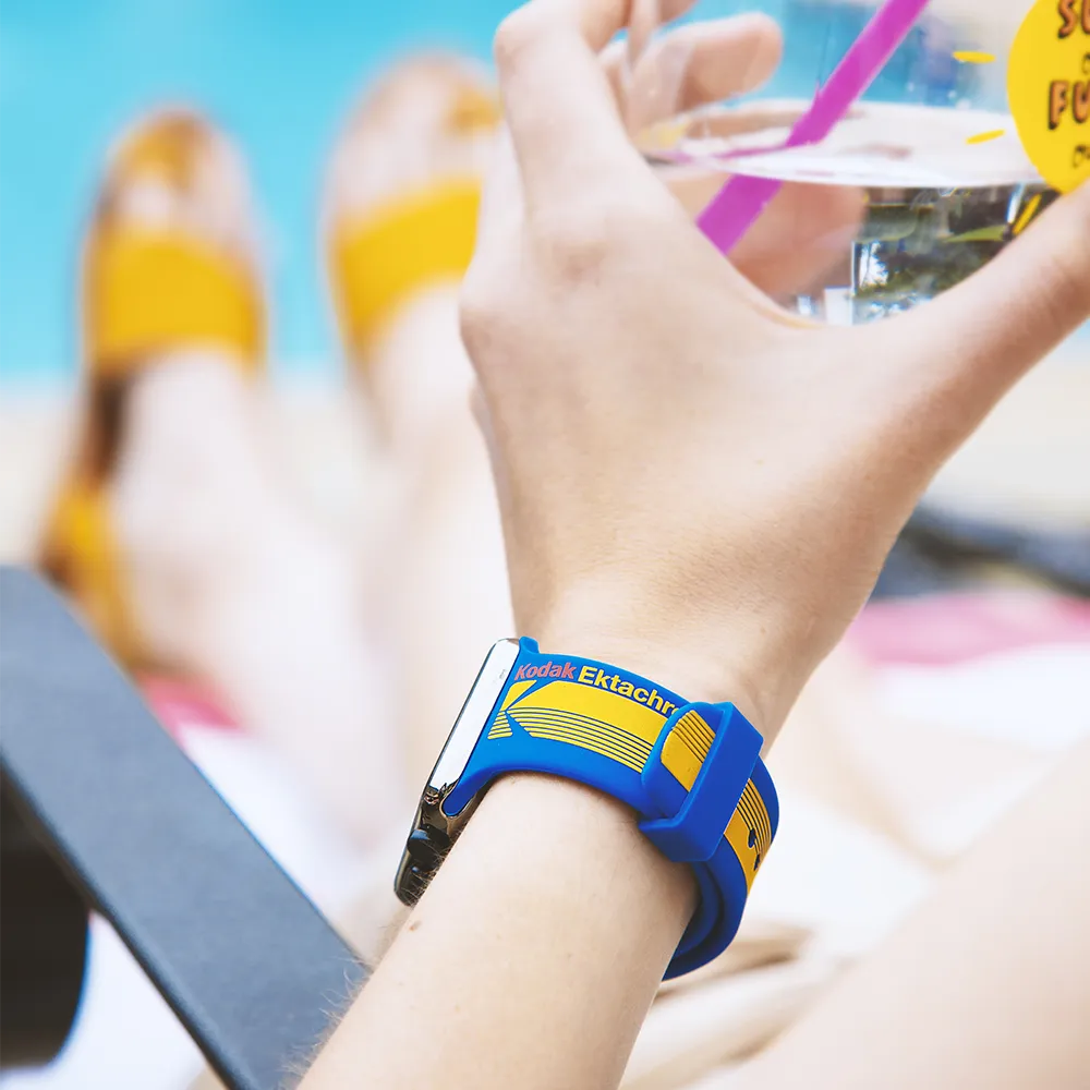 CASE-MATE 38-41mm Kodak Apple Watch Band for Series 1-8 & SE - Ektachrome Blue  (Apple Watch sold separately)