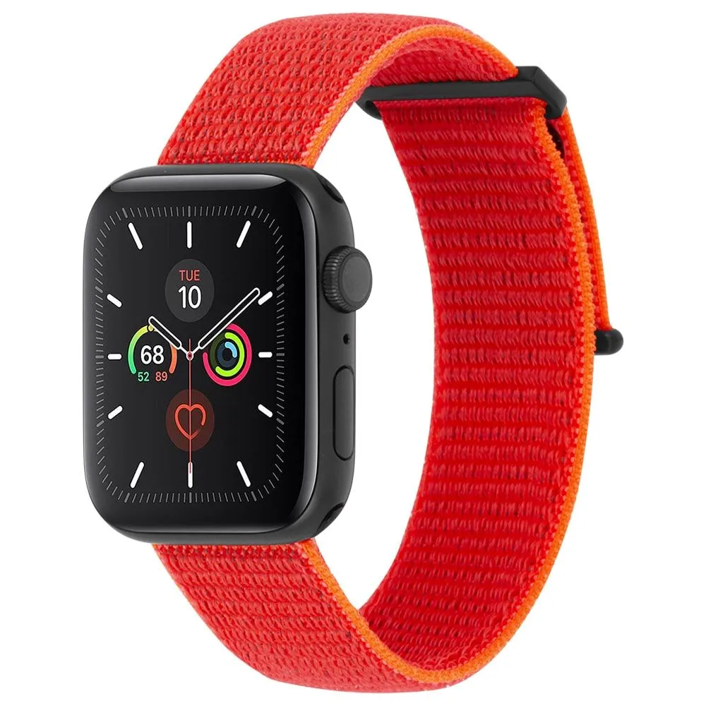 CASE-MATE 42-44mm Apple Watch Nylon Band for Series 1-8 & SE - Reflective Neon Orange  (Apple Watch sold separately)