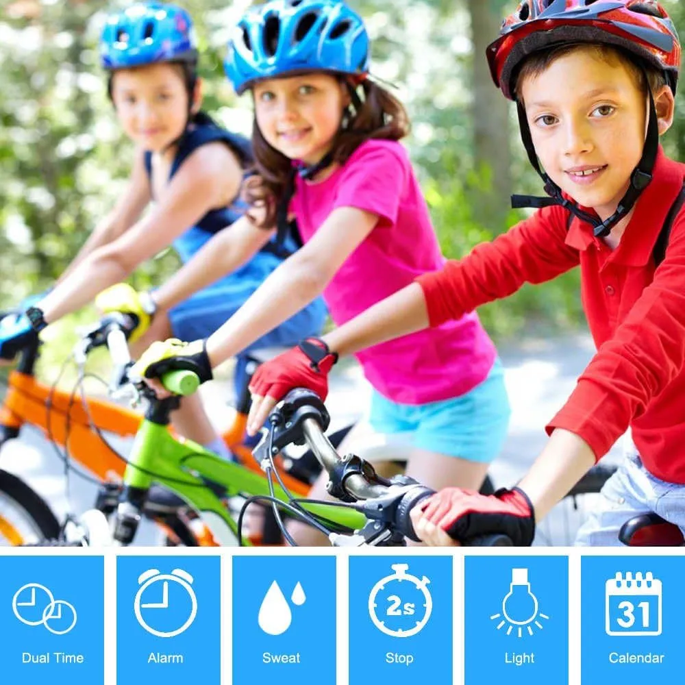 cofuo Kids Digital Sport Watch, Boys Girls Waterproof Sports Outdoor Watches Children Casual Electronic Analog Quartz Wrist Watches with Alarm Stopwatch