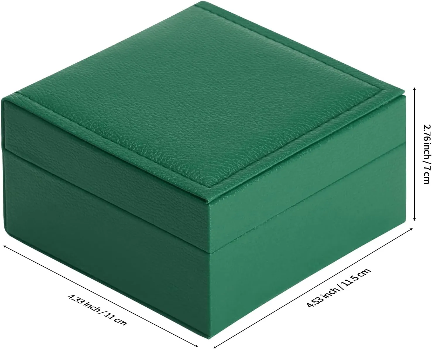 Luxury Single Watch Gift Box for Men Women, Single Watch Bracelet Bangle Jewelry Holder Storage Box Display Case Organizer (Green Style 2)