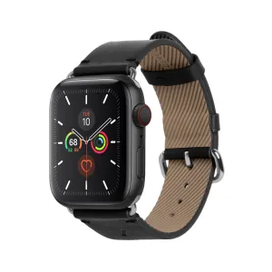 NATIVE UNION Classic Strap for Apple Watch Series 1-8 & SE 42/44mm Genuine Italian Nappa Leather - Black