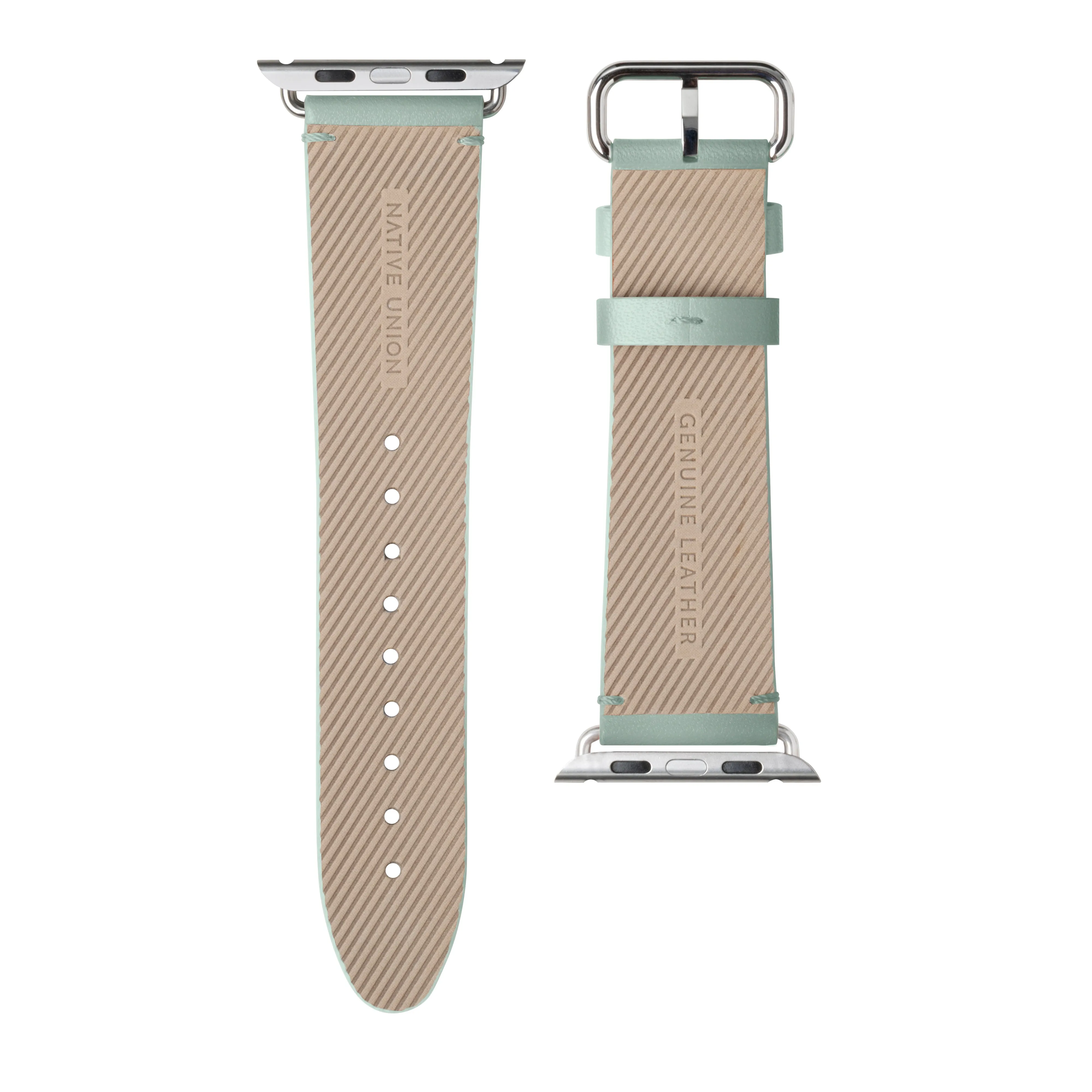 NATIVE UNION Classic Strap for Apple Watch Series 1-8 & SE 42/44mm Genuine Italian Nappa Leather - Sage