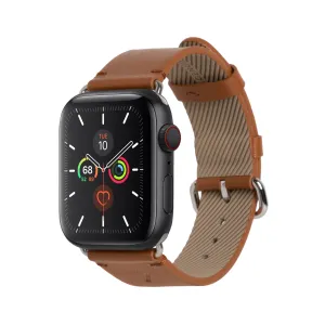 NATIVE UNION Classic Strap for Apple Watch Series 1-8 & SE 42/44mm Genuine Italian Nappa Leather - Tan