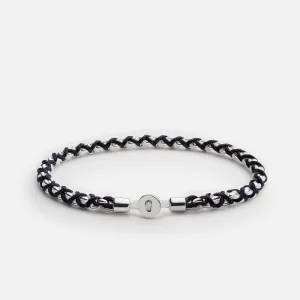 Nexus Chain Bracelet (Navy   Sterling Silver)