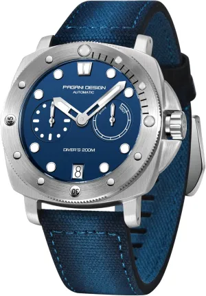 Pagani Design Watches for Men Automatic Mechanical Watch, 200M Waterproof Sapphire Glass Wristwatch, Mens Sports Casual Watch with Nylon Strap