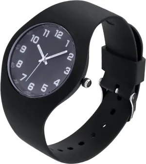 SIBOSUN Watches for Women Jelly Watch Fashion Simple Casual Waterproof Watch Men Sports Watches Silicone Strap Quartz Rubber Watch Ladies Women's Wrist Watches Minimalist with Second Hand Black