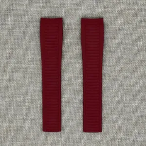 Tempomat - FKM Vulcanized Bordeaux Rubber Strap for Patek Aquanaut