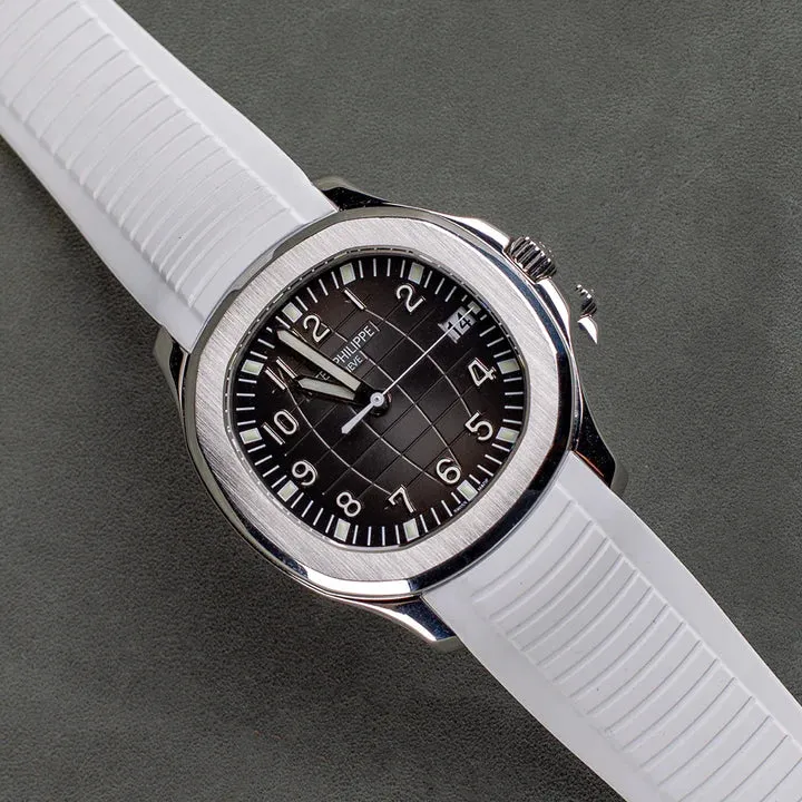 Tempomat -FKM Vulcanized White Rubber Strap for Patek Aquanaut